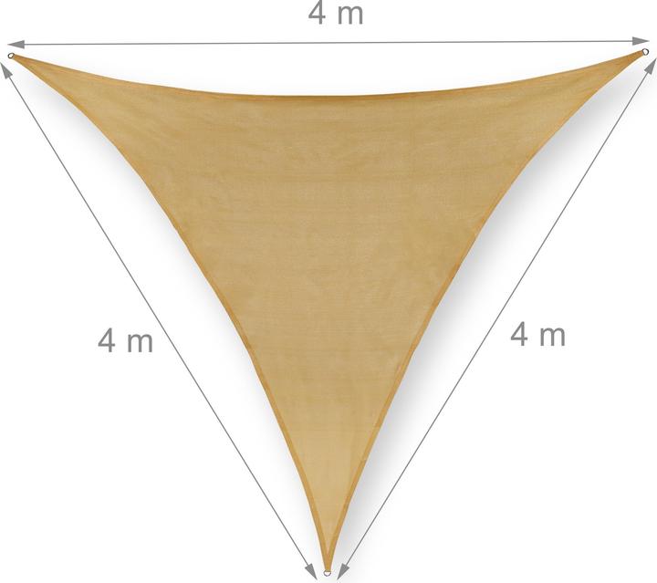 Immagine prodotto Relaxdays Vela-parasole (400 x 345 cm)