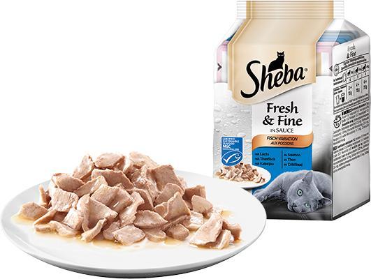 Actual product image Sheba Fresh and Fine in Sauce (Adult, 6 pcs., 300 g)