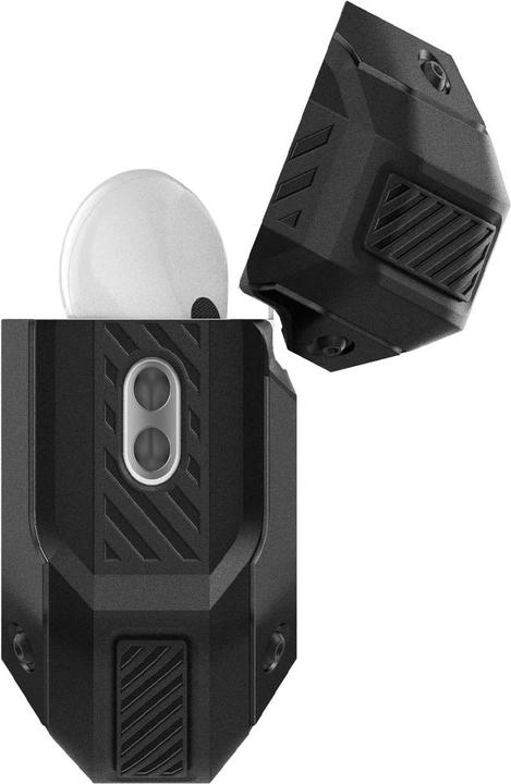 Actual product image Spigen TOUGH ARMOR MAG MAGSAFE Apple AIRPODS PRO 1 / 2 BLACK (Headphone bag)