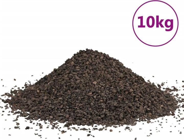 Actual product image VidaXL Basalt gravel 10 kg Black 1-3 mm,Colour: Black,Material (Embellishment, other items)