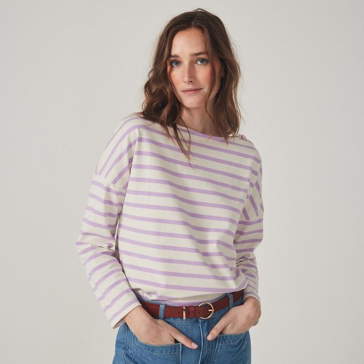 Actual product image La Redoute Collections Signature AIMIE striped shirt with a loose fit (38)