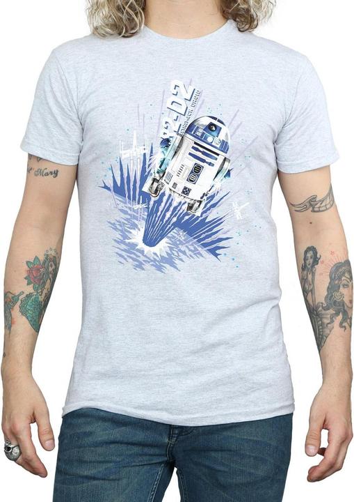 Actual product image Star Wars Mens R2-D2 Blast Off T-Shirt (S)