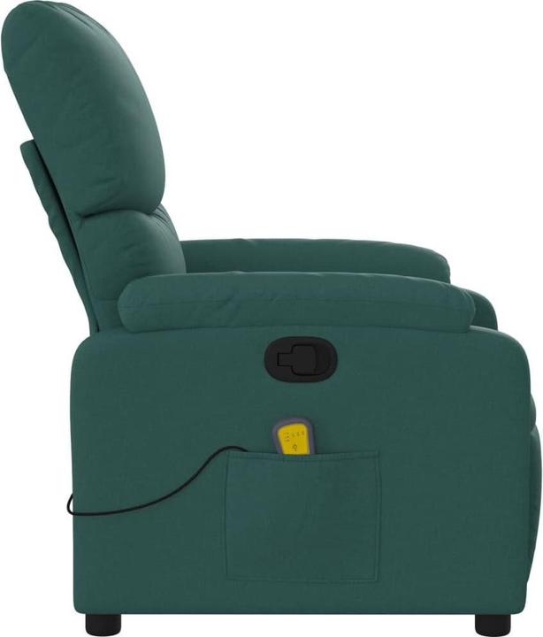 Produktbild VidaXL Massagesessel Dunkelgrün Stoff,Farbe: Dunkelgrün,Material