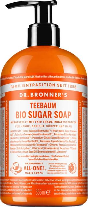 Productafbeelding Dr. Bronner's Suikerzeep (Vloeibare zeep, 355 ml)