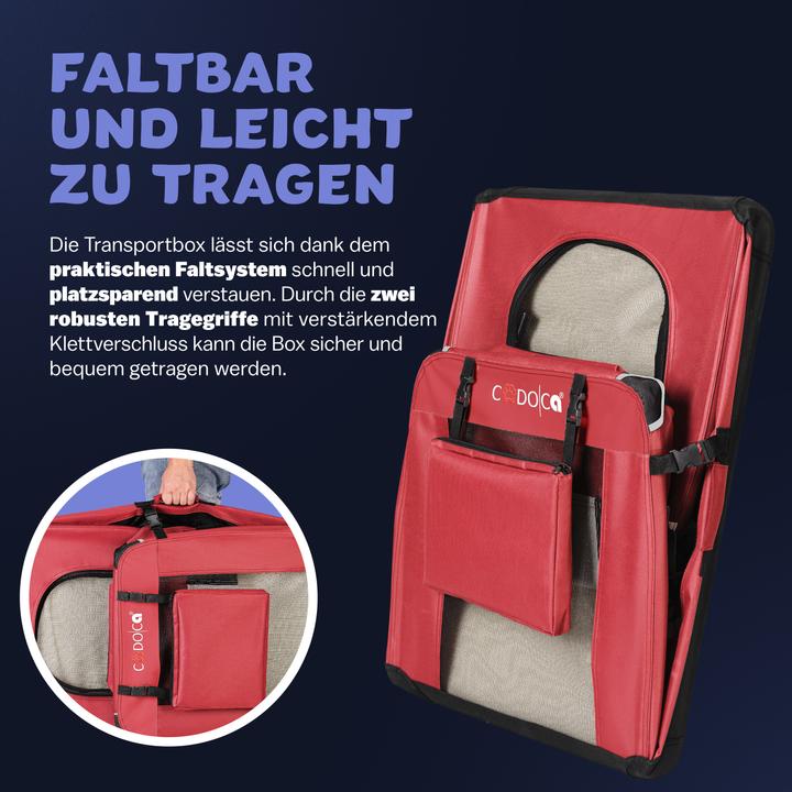 Produktbild Cadoca Hundetransportbox (Hund, Faltbar)