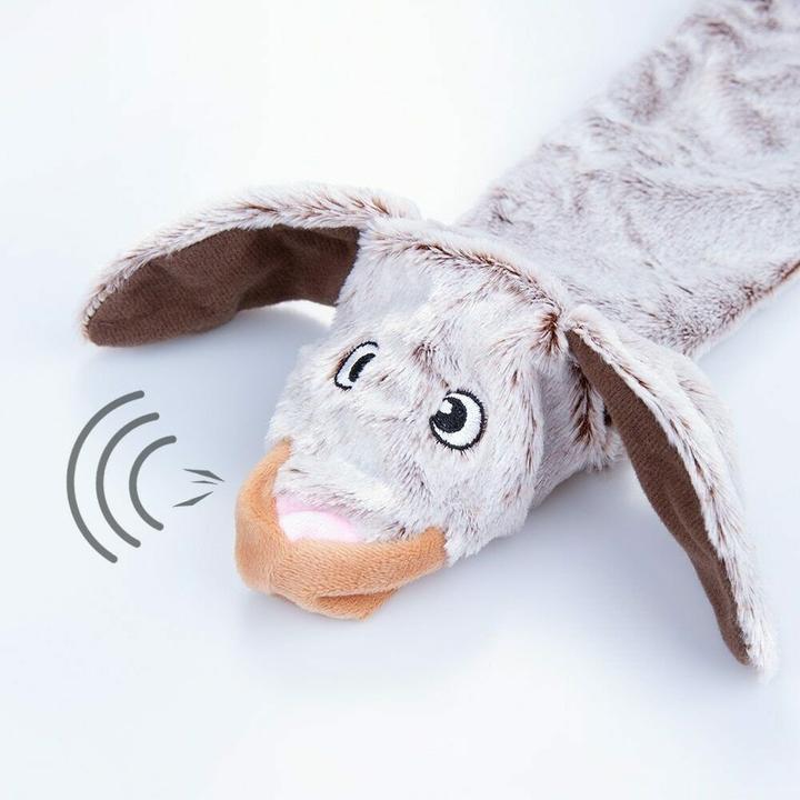 Actual product image JTI Soft squeaky toy - raccoon (Tug toy dog)