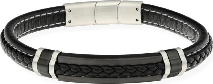 Actual product image Carat Cool (0.90 cm, Stainless steel/leather)