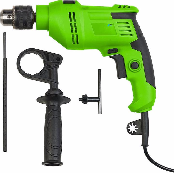 Immagine prodotto AGT Professional Trapano a percussione incl. 3 accessori e valigetta (Corrente elettrica)