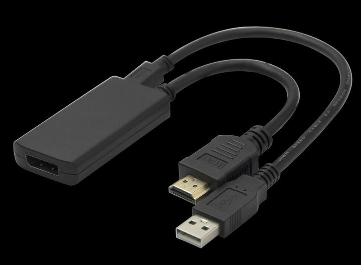 Produktbild Deltaco Adapteris HDMI - DisplayPort, 4K/60Hz / 1902013 (HDMI)
