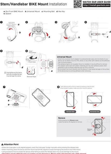 Produktbild Spigen Gearlock Stem/Handlebar Mount
