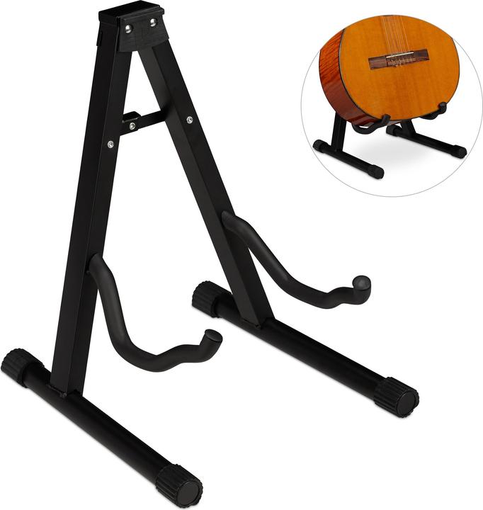 Actual product image Relaxdays Guitar Stand, Foldable (Guitar, Electric guitar, Electric bass)