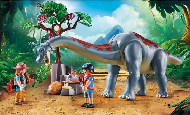 Produktbild Playmobil Brachiosaurus-Begegnung mit Luftkissenboot (71819, Playmobil Dinos)