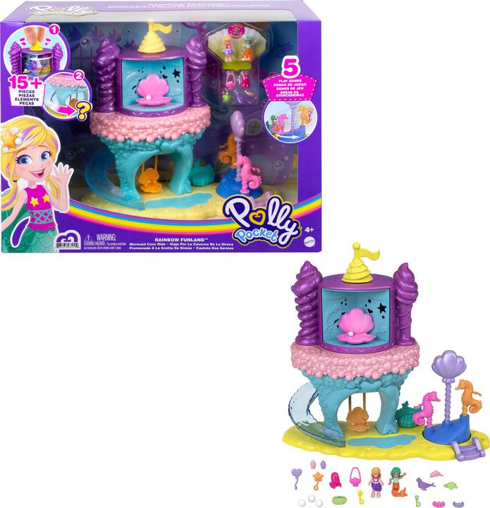 Immagine prodotto Polly Pocket arcobaleno unicorno divertimento sirena baia