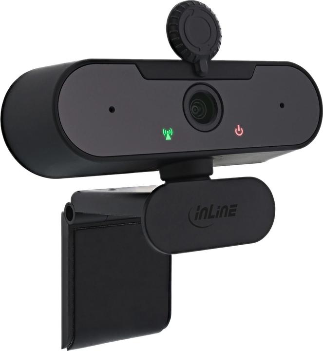 Actual product image InLine ® Webcam FullHD 1920x1080/30Hz with autofocus, USB Type-C connection cable (2.10 Mpx)