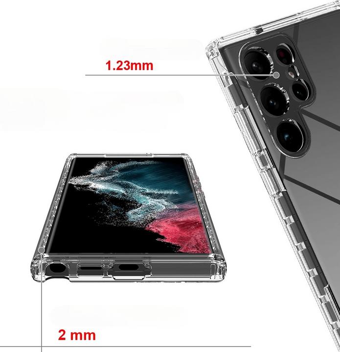 Image du produit Cover-Discount Galaxy S23 Ultra - Housse de protection intégrale transparente (Samsung Galaxy S23 Ultra)
