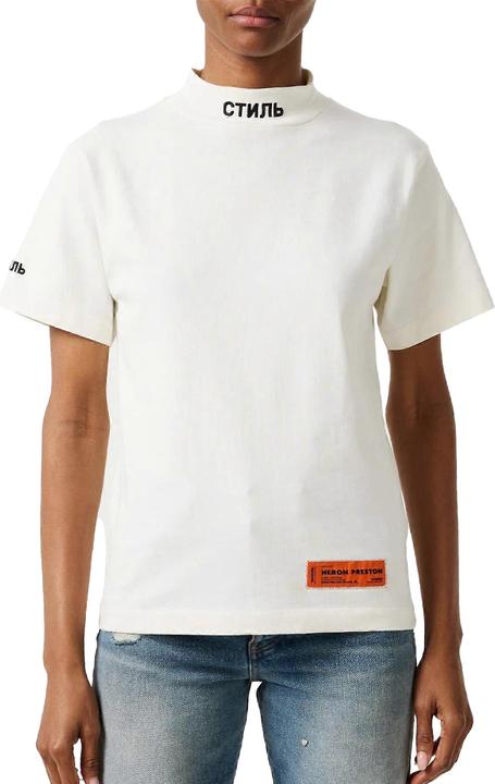 Actual product image Heron Preston Womens/Ladies CTNMB Turtle Neck T-Shirt (36 D)