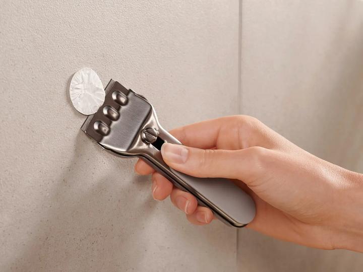 Produktbild tesa MOON GREY Toilettenrollenhalter inkl. Klebelösung ohne Bohren