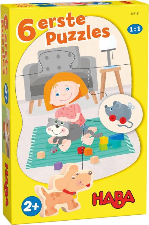Immagine prodotto Haba 6 primi puzzle di animali domestici (18 pezzi)