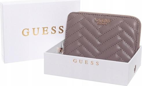 Guess Anning Slg Damen Geldbörse mit Reissverschluss, mittelgross, Beige Drt