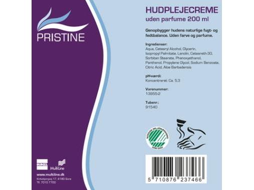 Image du produit Multi Hudcreme Pristine Svanemaerket uden Parfume/1 parbener 25% fedt 200 ml,200 ml/tub