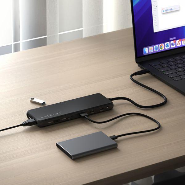 Actual product image Satechi 13-in-1 USB-C Triple Display Multiport Adapter (USB-C, 13 Ports)