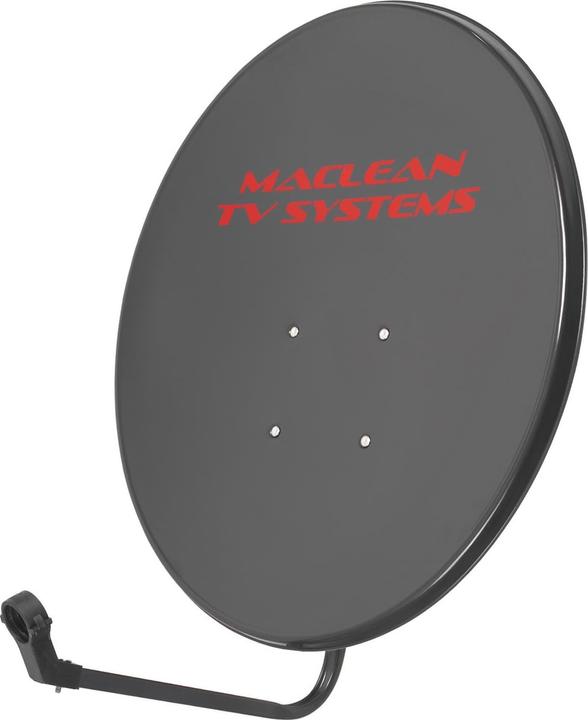 Actual product image Maclean Satellite antenna TV system MCTV-929, phosphated steel, graphite, 90 cm (Parabolic antenna)