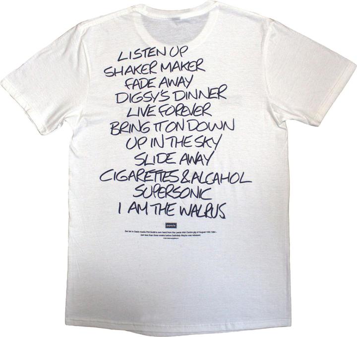 Produktbild Oasis Definitely Maybe AAA Setlist TShirt (M)