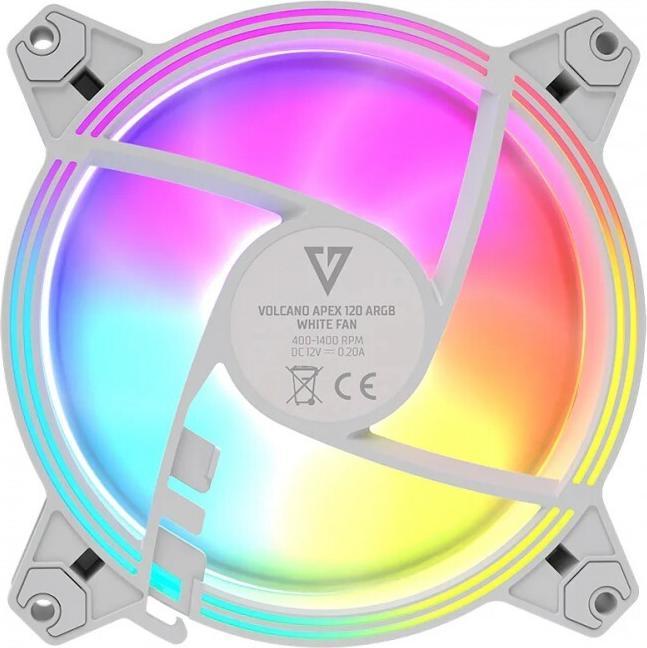 Produktbild Modecom VOLCANO APEX 120 ARGB WEIssER LÜFTER (120 mm)
