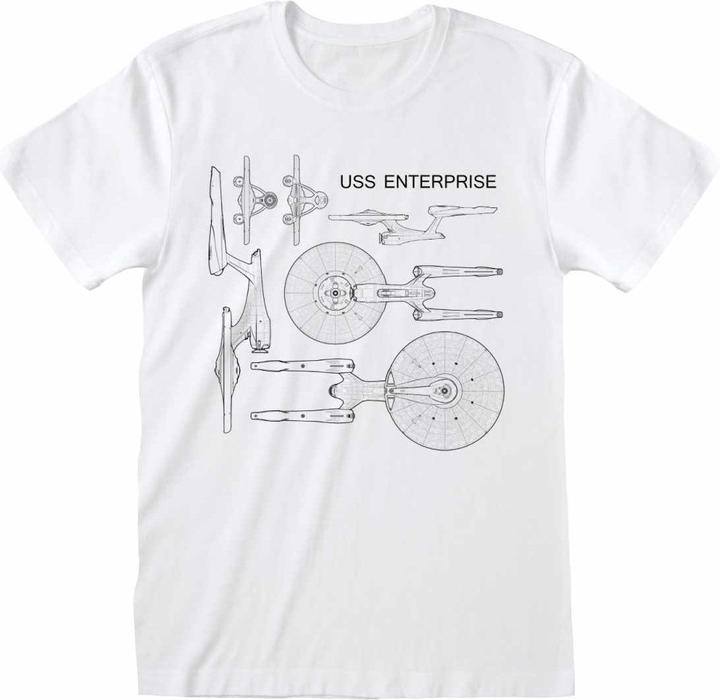 Actual product image Unisex Adult USS Enterprise T-Shirt (M)