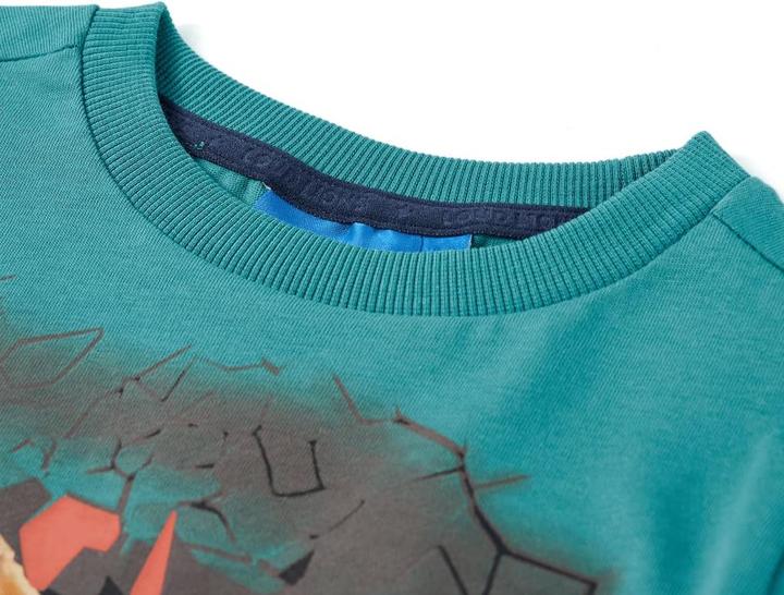 Actual product image VidaXL Children's long-sleeved shirt dark blue 128,Material: 100 (128)