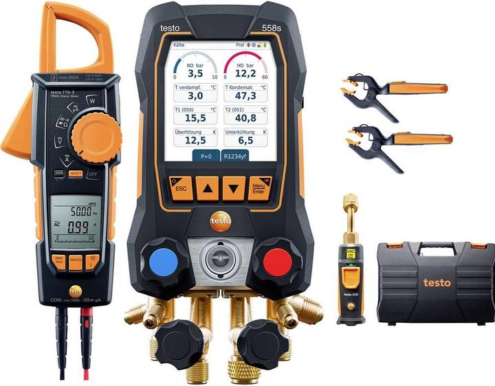 Produktbild Testo Smart Vakuum Set 558s mit Stromzange