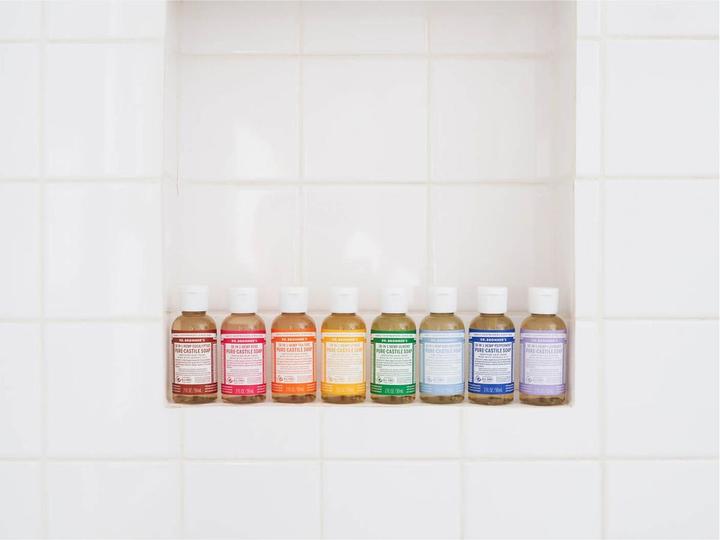 Actual product image Dr. Bronner's Rose (Liquid soap, 60 ml)