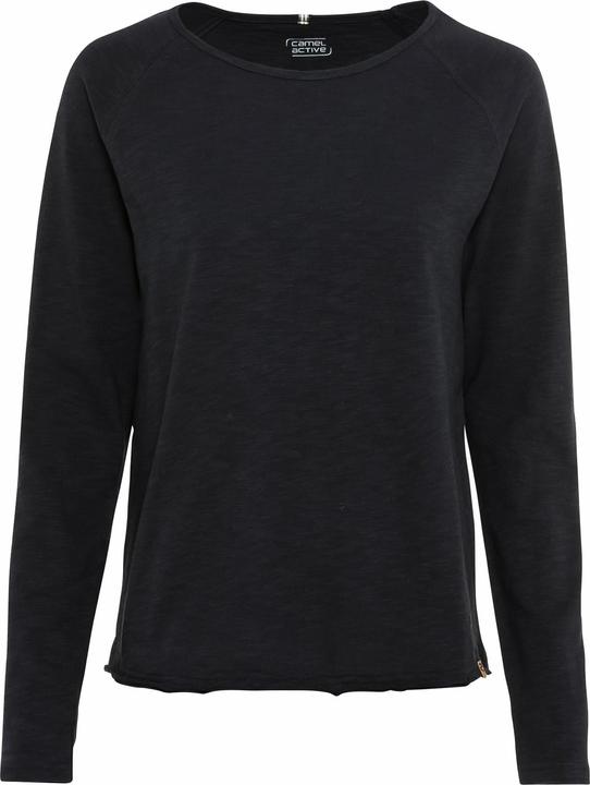Camel Active Langarmshirt aus reiner Baumwolle