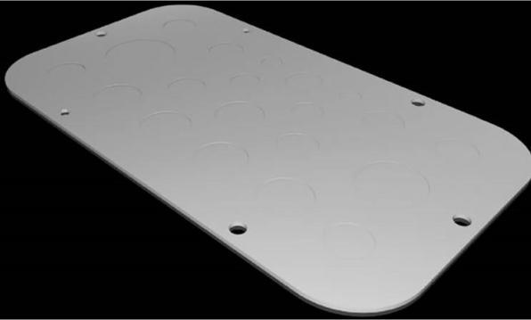 Actual product image Rittal Metal flange plate size 1 AX 2571.100