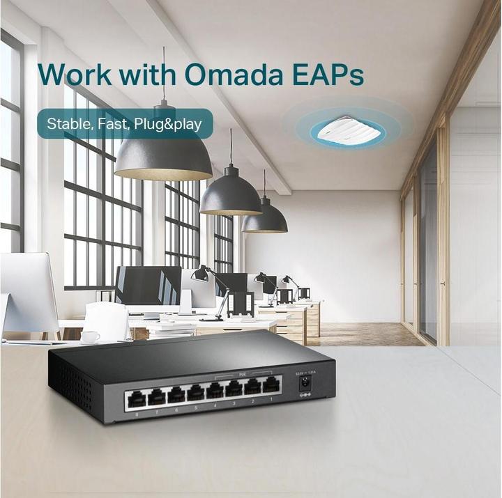 Image du produit TP-Link Tl-Sg1008p (8 Ports)