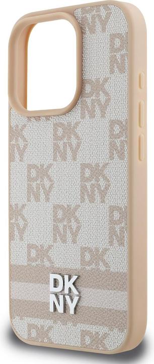 Immagine prodotto DKNY DKHCP16LPCPTSSP Custodia rigida per iPhone 16 Pro 6,3" różowy/rosa con motivo a scacchi e strisce (Apple iPhone 16 Pro)