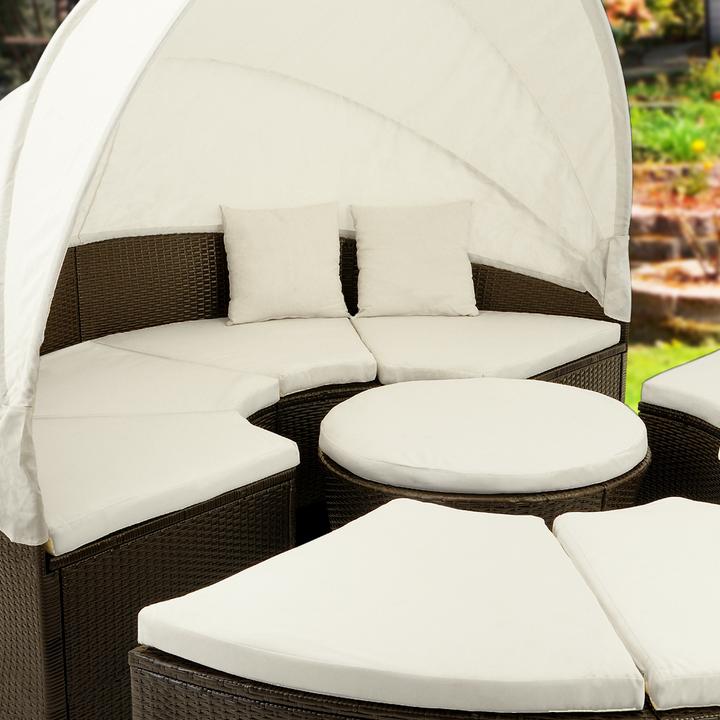 Produktbild Casaria Poly Rattan Sonneninsel (230 cm)