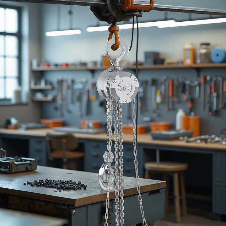 Immagine prodotto Wiltec Kettenzug bis 500kg Handkettenzug 3m Hubhöhe Tragmittel Hebezeug Hebelzug