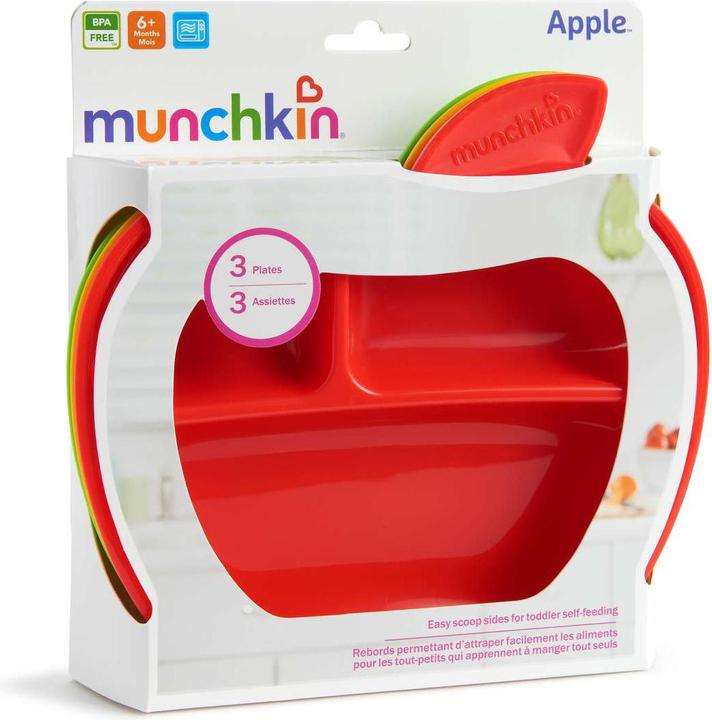 Actual product image Munchkin Lil'apple plate