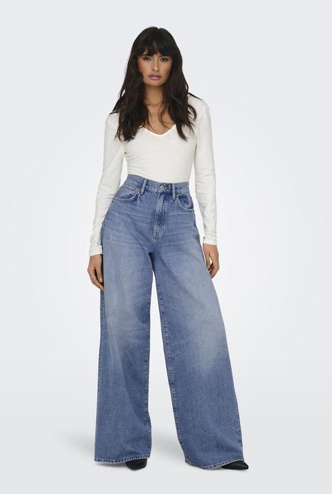 Actual product image Only Wide leg cut High waist jeans Wide cut jeans (31)