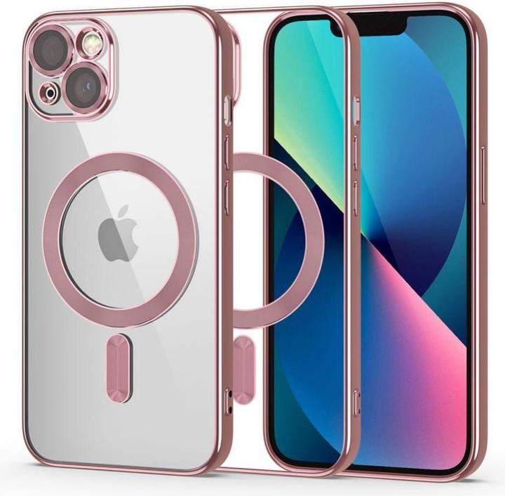 Actual product image Tech-Protect MagShine Line MagSafe case for iPhone 13 - pink (Apple iPhone 13)