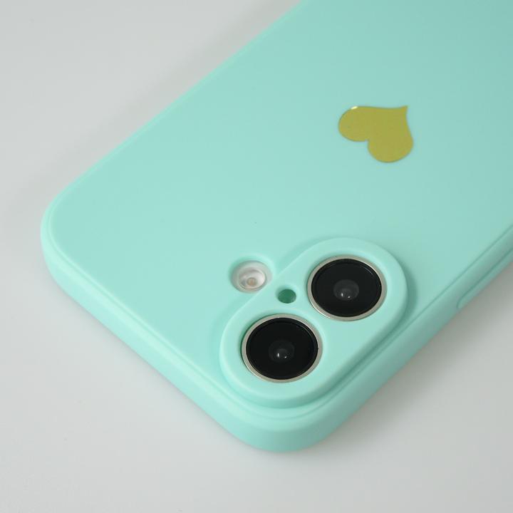 Immagine prodotto PhoneLook Tappetino in silicone Cuore Oro Turchese (Apple iPhone 16 Plus)