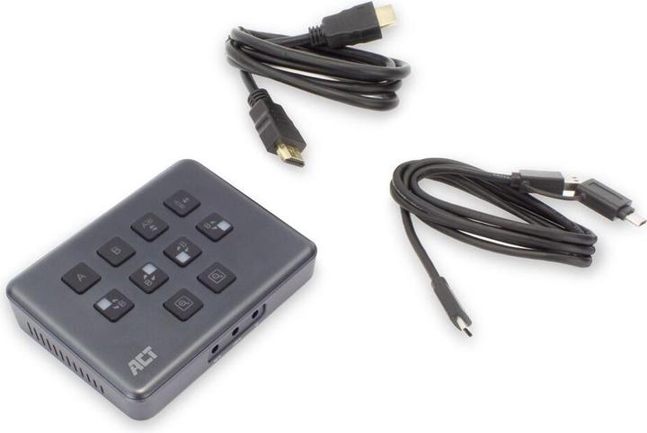 Actual product image Dual HDMI input USB-C Video Switcher for capturing and live streaming