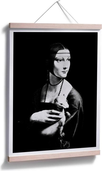 Produktbild Trenddeko Da Vinci - Die Dame mit dem Hermelin (60 x 80 cm)