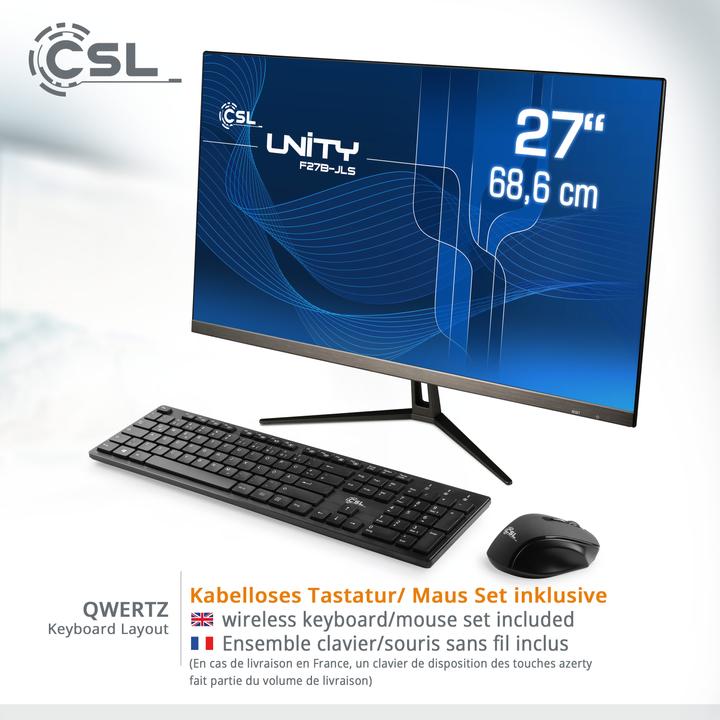 Actual product image CSL AIO Unity F27B-JLS Pentium / 512 GB / 8 GB RAM / Win 11 Home (Intel Pentium N6000, 8 GB)
