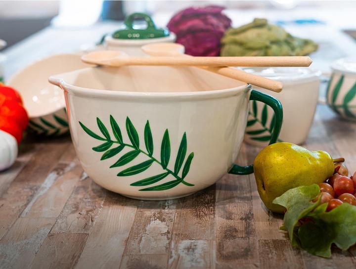 Actual product image neuetischkultur Mixing bowl 27 litre olive branch (20.50 cm, 2.70 l, 1 x)