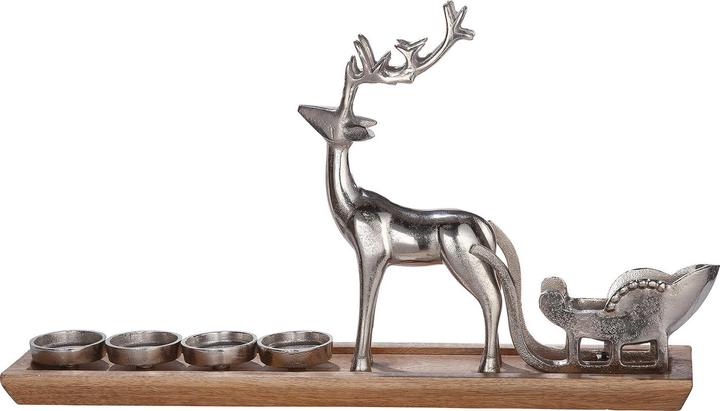 Actual product image Schubiger Candlestick reindeer with sleigh