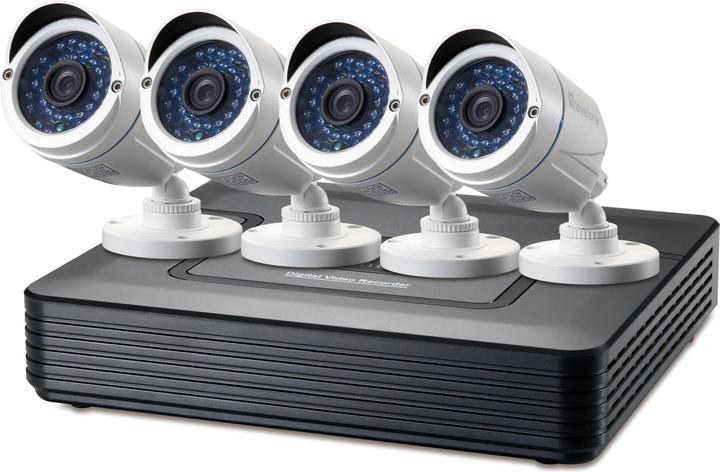 Actual product image LevelOne CCTV 8-channel Fix Out H.265 IR 4xCam ink