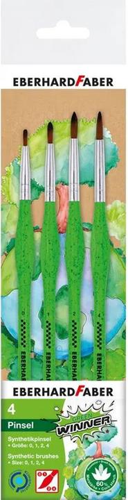 Immagine prodotto Faber-Castell EBERHARD FABER Set di pennelli Winner verdi 4 pezzi