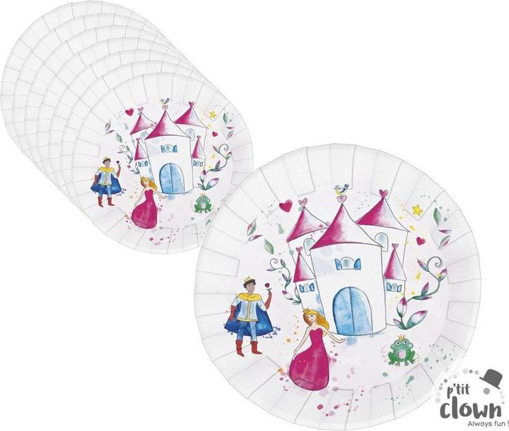 Immagine prodotto P'tit Clown Piatto party Principessa per un giorno (8 x)